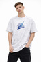 Marchè Bien Men's Acid Washed Oversize T-Shirt Crew Neck Short Sleeve T-Shirt - White - 4