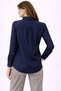 Marchè Bien Women's Long Sleeve Shirt with Buttons, Classic Collar, Suitable for Casual and Office Wear - Navy Blue - 5
