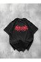 Marchè Bien Men's Short Sleeve Summer T-Shirt Crew Neck Printed Oversize T-Shirt - Black - 5