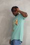 Men's Printed T-Shirt Short Sleeve Crew Neck Comfort Fit T-Shirt - Mint Green - 4