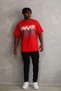 Men's Printed T-Shirt Short Sleeve Crew Neck Comfort Fit T-Shirt - Red - 5