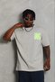 Marchè Bien Men's Printed T-Shirt Short Sleeve Crew Neck Regular Fit T-Shirt - Gray - 3