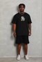 Marchè Bien Men's Printed T-Shirt Short Sleeve Crew Neck Regular Fit T-Shirt - Black - 2