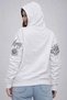 Marchè Bien Women's 3 Thread Cotton Hooded Printed Sweatshirt Hoodie - White - 2