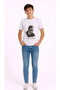 Boy's Ataturk Printed T-Shirt Short Sleeve Crew Neck T-Shirt - White - 2