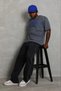Men's Printed T-Shirt Short Sleeve Crew Neck Regular Fit T-Shirt - Smoked - 3