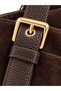 Women's Aura Genuine Suede Buckle Shoulder Bag - Brown - 4