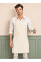 Premium Kitchen Apron Stain-Resistant Water-Repellent Fabric Apron with Plastic Adjustment Buckle and Neck Strap