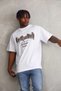 Men's Printed T-Shirt Short Sleeve Crew Neck Relaxed Fit T-Shirt - White