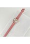 Oval Square Leather Cord Rose Watch Pink - 2