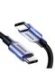 كابل نوع C بطول 2 متر، 100 واط، متوافق مع أجهزة الكمبيوتر المحمولة، كابل شحن سريع USB C