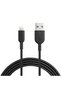 كابل Powerline II Lightning، حاصل على شهادة MFi (1.8 متر، أسود)