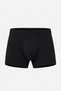 Regular Fit Normal Cut Black Cotton Stretch Boxer