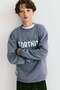 Printed brushed-inside sweatshirt