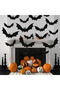 12-Piece 3D Bat Halloween Wall Decoration Set in Mixed Sizes for Party Backdrops, Haunted House Displays and Themed Events - 6