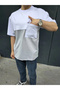 Marchè Bien Men's Short Sleeve Summer T-Shirt with Pocket and Pockets - Gray - 4
