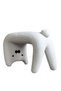 Stool, Kitten, 23.6"l x 17.7"h x 13.8"w, Dressing Chair, No Assembly, Premium Metal, Plush, Comfortable, for Porch, Cloakroom, Entrance