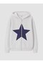 Two Mt Shop Quality Lcw Kids Gray Star Embroidered Girls' Zippered Sweatshirt - 2