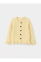 Two Mt Shop Quality Lcw Kids Yellow Knitwear Plain Girls' Cardigan