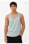 Marchè Bien Men's Athlete Crew Neck Sleeveless Summer Tank Top - Aqua Green