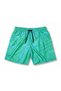 Marchè Bien Men's Swim Shorts with Marble Pattern, Pockets, and Quick-Dry Lace-Up Closure - Turquoise Green - 2