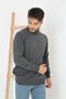 Marchè Bien Men's Half Turtleneck Knitwear Sweater - Smoked - 2