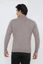 Marchè Bien Men's Half Turtleneck Knitwear Sweater - Light Brown - 3