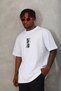 Men's Short-Sleeved Printed Crew Neck T-Shirt - White - 2