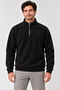 Marchè Bien Men's Polar High Collar Half Zipper Long Sleeve Regular Fit Winter Sweatshirt - Black - 3