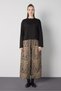 Women's Black Crop Buttoned and Patted Cotton T-Shirt 32057 - 7