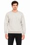Marchè Bien Men's Crew Neck Inside Ribbed 2 Thread Plain Long Sleeve Regular Fit Sweatshirt - Gray - 2