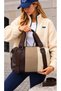 Women's Large Size, Large Volume, Daily or Travelable Luxury Hand & Shoulder Bag - 7