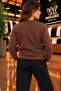 Women's Regular Fit Crew Neck Embroidered Knit Sweater - 2