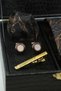 Black Men's Gift Box - Tie, Handkerchief, Cufflinks, Tie Clip Set Kmk286 - 2