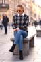 Black Gray Oxford Knitwear Sweater - 4