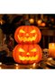 Halloween Decoration Pumpkin Jack O Lantern, LED 2 Layers Pumpkin Tower with Multiple Expression Designs - 7