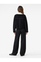 Viscose Blended Long Sleeve Polo Collar Knitwear Cardigan - 3