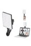 LED Rechargeable Clip-On Video Light,3 Modes,10 Brightness Levels,for Phone,Laptop