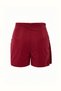 Drapeli Plum Matte Leather Short Skirt - 4