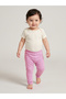 Baby Girls Pink Full Length Leggings with Badge