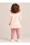 Baby Girl Deer Applique Top and Leggings Set - 4