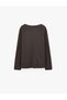 Cotton Long Raglan Sleeve Buttoned Oversize Henley Collar Sweatshirt - 2