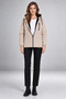 Women's Stone Fur Windproof Hooded Winter Coat - 3