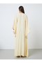 Yellow Embroidered Jalabiya with Embellishment - 5
