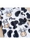 Baby Unisex Cow Print Long Sleeve Romper - Soft Stretch Bodysuit - 4