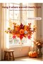 Autumn Simulation Pumpkin Maple Leaf Hanging Ornament, Harvest Festival Wall/Door Decor Prop for Living Room Entryway Cabinet, Berry Pinecone Pumpkin Fall Atmosphere Door Hanger - 6