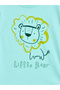 Baby Boy Olive Lion Graphic Cotton T-Shirt and Shorts Set - 3