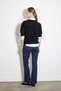 Shirred Knitwear Sweater with Sleeves - Black - 6
