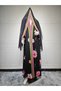 Foral print long abaya (including headscarf) - 6