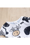 Baby Unisex Cow Print Long Sleeve Romper - Soft Stretch Bodysuit - 3